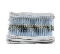 Componenti che consumano energia Resistori 1500 pz/lotto 75 Valori 1/4 W 0.25 W Assortimento di Resistori a Pellicola di Carbonio Kit Box 1R-10 M Resistore