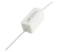Componenti che consumano energia Resistori fissi da 5 W Watt 300 Ohm 5% axia-l Resistore di potenza in cemento al piombo Resistori singoli 10 pezzi