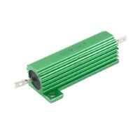 Componenti che consumano energia Resistori fissi da 50 Watt 2K Ohm 5% Resistori singoli in filo di alluminio verde a conchiglia Resistenza avvolta