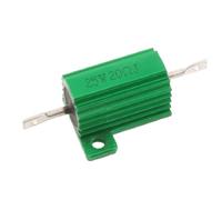 Componenti che consumano energia Verde 25 Watt 20 Ohm 5% Alluminio Alloggiato Resistenza Filo Avvolto (Verde 25 Watt 20 Ohm 5% Aluminio Resistencia de la herida del alambre alojado