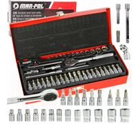 Componenti Chiavi Meccaniche 1/4 42-tlg 4-14 MM Con a Bussola Set Auto Officina