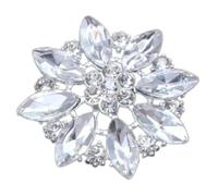 Componenti della spilla della lega di arte con strass per i disegni di gioielli artigianali e accessori dei monili della decorazione del mestiere, Misura unica, come descritto