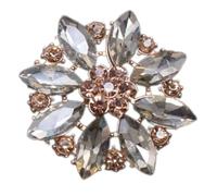 Componenti della spilla della lega di arte con strass per i disegni di gioielli artigianali e accessori dei monili della decorazione del mestiere, Misura unica, come descritto