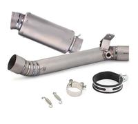 Componenti di montaggio Slip-On Motorcycle Exhaust Muffler Bend Middle Pipe Titanium Alloy Link Per Kawasaki ZX10r ZX-10R 2011-2020(A5)