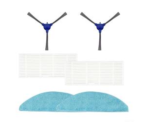 Componenti di ricambio per Conga M70, tra cui spazzole laterali, filtri e panni mocio per rimuovere efficacemente la polvere, i peli di animali domestici e le operazioni di pulizia a umido