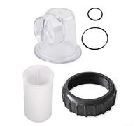 Componenti di ricambio per pompa di circolazione SPS25, SPS50, SPS75, SPS100, kit di ricambio trasparente per prefiltro coperchio a ventosa, raccordi a vite, guarnizione O-Ring in plastica, 5 o 10