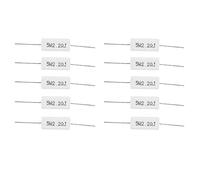 Componenti elettronici isolati con resistenza di potenza da 10 pezzi, resistenza in cemento, 5 W, per circuito stampato (2.2R)