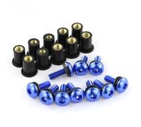 Componenti Fissaggio 10 Pezzi/set Kit Motocicletta M5 15 Mm Metrico Dadi In Gomma Carenatura Parabrezza Viti In Alluminio Moto Bulloni Accessori Per La Modifica Di Motociclette