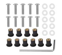 Componenti Fissaggio Compatibile Con 10 Pezzi M5X15mm Parabrezza Bulloni Carenatura Viti Dado Bulloni Di Fissaggio E Viti Per Sedili Modifica Accessori