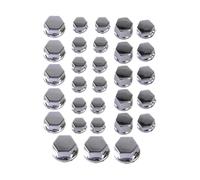 Componenti Fissaggio Compatibile Con Yamaha Viti Argentate Da 8-20 Mm 30 Pezzi/set Cappucci Per Dadi Per Moto Copribulloni Per Moto Accessori Decorativi E Di Modifica