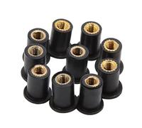 Componenti Fissaggio M4 M5 M6 Moto Parabrezza Viti Bulloni Dado 10 20 30 50pcs Universale Gomma Bene Dadi Fissaggio Vite Moto Modifica Pezzi Di Ricambio