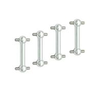 Componenti Modelli RC Per Tamiya Per TT02 TT02D TT02S Per TT-02 1:10 4 Pezzi Albero Trasmissione Osso Cane Parte Veicolo RC Auto Crawler Per Hobby Guida Aggiornamento(Silver)