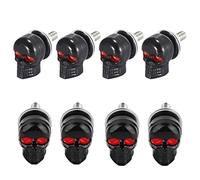 Componenti motociclette 8 Pezzi Vite Testa Porta Targa Modificata Moto Per Decorativa Bicicletta Elettrica(Black)