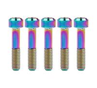 Componenti motociclette Bullone In Titanio Da 5 Pezzi M5x23mm Per Vite A Testa In Con A Esagono Incassato Per SRAM XO(Rainbow)