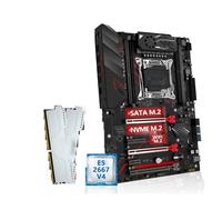 componenti pc Kit combinato scheda madre Fit For MACHINIST X99 Xeon E5 2667 V4 LGA 2011-3 CPU Processore DDR4 16 GB RAM 2666 MHz Memoria NVME M.2 Quattro canali