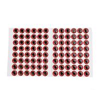 Componenti per esche da pesca olografiche 3D progettate per la costruzione di mosche e esche artigianali con simulazione realistica degli occhi (12 mm rosso)
