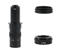 Componenti per microscopi da laboratorio 0,35X 0,5X 1X 2X Ausiliario 0,7X-4,5X Zoom regolabile 180X 300X Attacco C for fotocamera videomicroscopio USB(63x-180x)