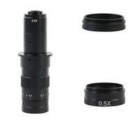 Componenti per microscopi da laboratorio 0,35X 0,5X 1X 2X Ausiliario 0,7X-4,5X Zoom regolabile 180X 300X Attacco C for fotocamera videomicroscopio USB(90x-180x)