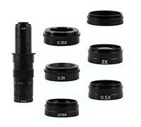Componenti per microscopi da laboratorio 0.75X 0.5X 2.0X 0.35X 1X Obiettivo ausiliario Barlow Obiettivo in vetro for zoom 180X 300X Monoculare C MOUNT Obiettivo Fotocamera for microscopio(0.35x)