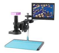 Componenti per microscopi da laboratorio 1080P 2K 51MP HDMI USB Elettronico Digitale Industriale 120X 180X 300X 500X C Mount Video Microscopio Della Macchina Fotografica for Il Telefono riparazione PC