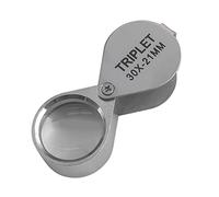 Componenti per microscopi da laboratorio 30x gioielli pieghevoli ingrandimento for ingrandimento tasca microscopio strumenti a mano argento 30 * 21 mm