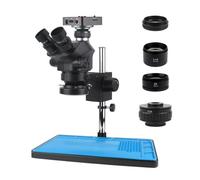 Componenti per microscopi da laboratorio 48MP 2K 60FPS HDMI USB Videocamera Laboratorio industriale Simul Ingrandimento focale Zoom continuo Microscopio trinoculare stereo 7X 50X(4K Standard bracket)