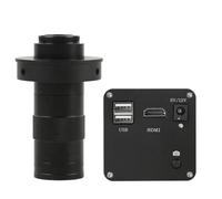 Componenti per microscopi da laboratorio 4K 32MP UHD 1080P HDMI Videocamera for microscopio industriale con obiettivo 130X for macchina PCB Board CPU Riparazione Funzione di misurazione della saldatur