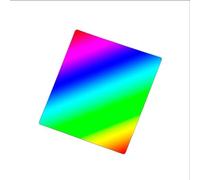 Componenti per microscopi da laboratorio Di grandi dimensioni 50x40mm Diffrazione olografica Trasmissione Reticolo PET Dimostrazione didattica Esperimento ottico Divisione dello spettro(300 wire)
