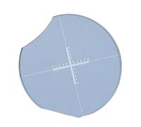 Componenti per microscopi da laboratorio Diapositive for micrometro for microscopio in vetro ottico 20.4mm(NO.995)