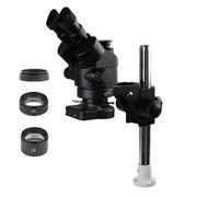 Componenti per microscopi da laboratorio Microscopio stereo trinoculare con zoom continuo 3.5X-90X con zoom continuo adatto for kit di riparazione gioielli PCB for colonna 32MM supporto 76MM