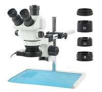 Componenti per microscopi da laboratorio Microscopio trinoculare stereo con parafocalizzazione simul-focus 3,5X-120X Lente di Barlow obiettivo CTV 0,5X for osservazione microscopica