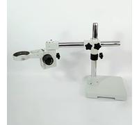 Componenti per microscopi da laboratorio Supporto a braccio singolo for microscopio for microscopi stereo - Braccio in acciaio, montaggio su tubo, blocco di messa a fuoco da 76 mm