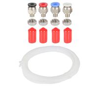 Componenti per Stampante 3D Scatola Essiccatrice per Filamenti PC4-M6 Connettore Pneumatico con Dado con Tubo In PTFE da 2,5x4 mm per Filamenti PLA