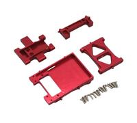 Componenti Rc Per FMS Per Fire Per Horse Per Eazyrc Per Thunder 1/18 Storm RC Car Metal Po Accessori Scatola Dello Sterzo Scatola Cambio Base Barra Posteriore Per Sedile(Red)