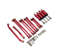 Componenti Rc Per FMS Per Fire Per Horse Per Eazyrc Per Thunder Storm 1/18 RC Auto Telecomandata Accessori Aggiornamento In Metallo Set Di Carrelli Ammortizzatori(Red)