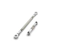 Componenti Ricambi Rc Per HuangBo For Toys ZP1001 ZP1002 ZP1003 ZP1004 1/10 Metallo Aggiornamento Refit Asse Anteriore Sterzo Collegamento RC Auto Ricambi Sostituzione Riparazione(Silver)