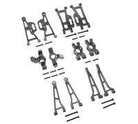 Componenti Ricambi Rc Per Hyper Go Per Mjx 14210-09 H14BM 1/14 Coppa Sterzo In Metallo Bracci Sospensione Anteriori Posteriori Superiori Inferiori Mozzi Parti Per Auto RC(Titanium)