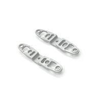 Componenti Ricambi Rc Per MINI-Q 1/28 Fissaggi Per Tazze Anteriori E Posteriori In Metallo Per Racing Drift RC Ricambi Accessori Sostituzione Riparazione(Silver)
