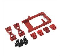 Componenti Ricambi Rc Per MN 1/12 Per WPL Per JJRC FY 1/16 RC Car Parts Trave Di Aggiornamento In Metallo Vano Servo Staffa Sospensione Set Accessori(Red)