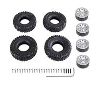 Componenti Ricambi Rc Per MN D90 98 99S 78 82 99sV2 1/16 Per WPL C14 C24 C34 1/2 Rc Car Per Tipo Di Clip Pneumatico Morbido Pelle Aggiornamento Parti Metalliche Accessori(Silver)