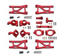 Componenti Ricambi Rc Per Remo Per Hobby Smax 1631 1635 1651 1655 1/16 Parti Di In Lega Di Alluminio RC Auto Per Braccio Oscillante Gruppo Sterzo Coppa Supporto Asse C Per Sedile(Red)
