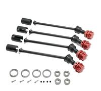 Componenti Ricambi Rc Per Traxxas Per Maxx Per Widemaxx 1:10 8996X 89086-4 Kit CVD Con Albero Trasmissione Esteso In Acciaio Parti Aggiornamento In Metallo Modelli Auto Cingolate RC(Black red)