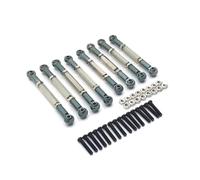 Componenti Ricambi Rc Per WPL C14 C24 B14 B24 Per HengLong Per FeiYu Per JJRC Aggiorna Metallo 8PCS Tirante Regolabile RC Auto Ricambi Accessori Sostituzione(Dark Grey)