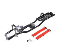 Componenti Telaio Rc Per Axial per SCX10 e per SCX10 II 90046 per 1/10 cambio prefissato in metallo con Per passo da 313 mm e 12/3" per telaio RC Crawler Car(Complete Set Gray)