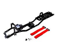 Componenti Telaio Rc Per Axial per SCX10 e per SCX10 II 90046 per 1/10 cambio prefissato in metallo con Per passo da 313 mm e 12/3" per telaio RC Crawler Car(Complete Set Black)