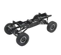 Componenti Telaio Rc Per MN 1/12 Per MN78 RC Car Parts Modello In Metallo Aggiornamento E Modifica Telaio Del Ponte Della Porta Anteriore E Posteriore Per Telaio(Black)