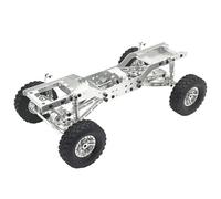 Componenti Telaio Rc Per MN 1/12 Per MN78 RC Car Parts Modello In Metallo Aggiornamento E Modifica Telaio Del Ponte Della Porta Anteriore E Posteriore Per Telaio(Silver)