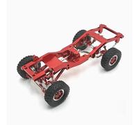 Componenti Telaio Rc Per MN82 LC79 per 1/12 RC Crawler Parti di aggiornamento in metallo Accessori Telaio in lega di alluminio per telaio RC Car(Red)