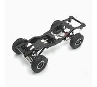 Componenti Telaio Rc Per MN82 LC79 per 1/12 RC Crawler Parti di aggiornamento in metallo Accessori Telaio in lega di alluminio per telaio RC Car(Black)