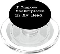 Compongo Capolavori nella mia testa Citazioni musicali divertenti PopSockets PopGrip per MagSafe